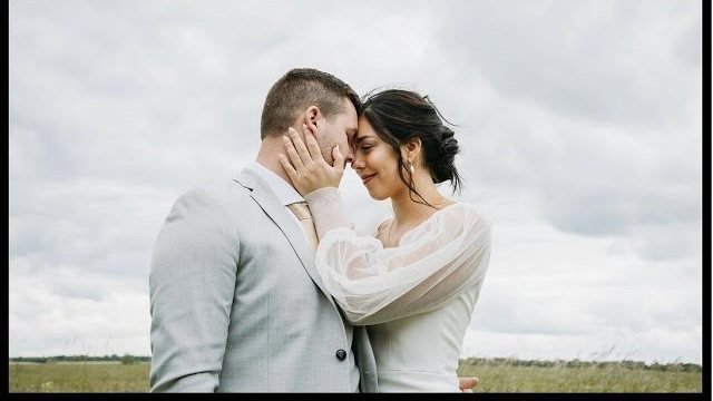 A CreFild wedding film, a couple in an open field