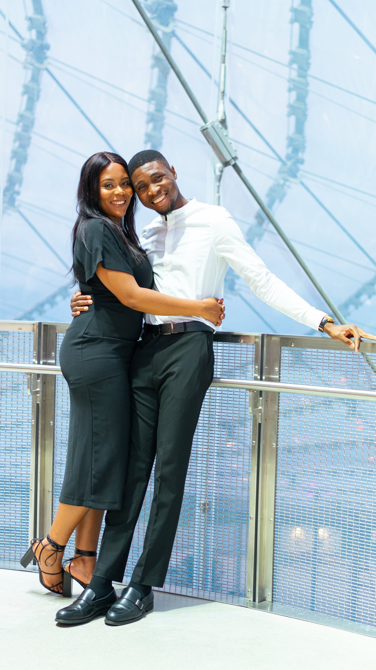 A CreFild engagement session, a couple in soft, natural light
